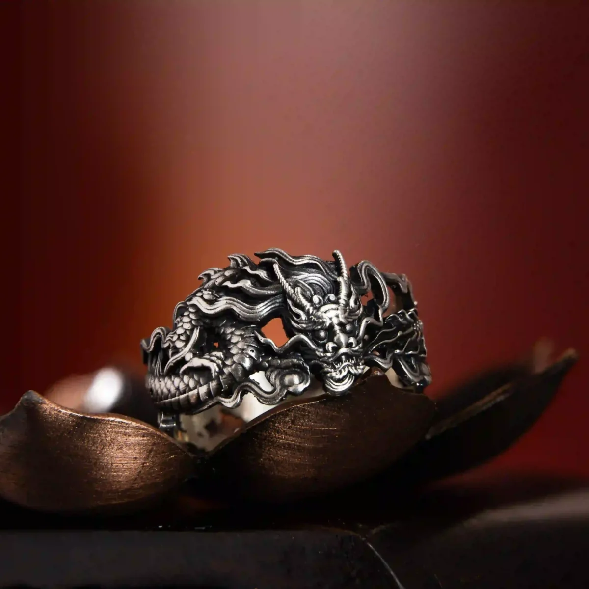 Nhẫn bạc s925 Nami Space Rồng Thời Lê Sơ RS019