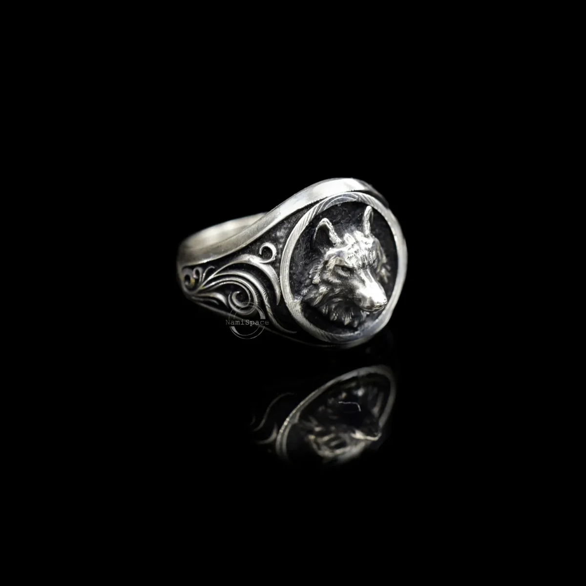 Nhẫn bạc s925 Nami Space Wolf Baroque RS013