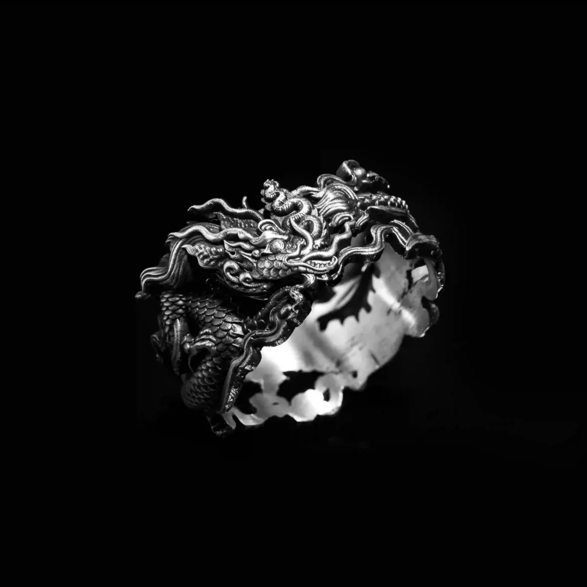 Alternative view of Nhẫn bạc s925 Nami Space Rồng Thời Lý RS017