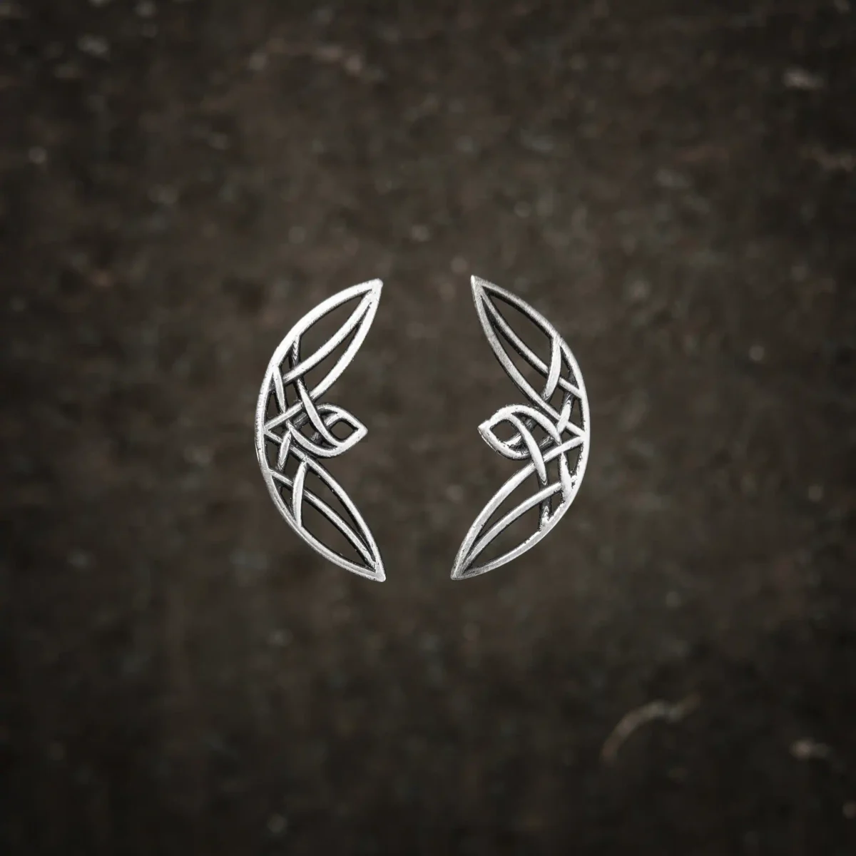 Alternative view of Khuyên tai bạc s925 Nami Space Celtic ER0036