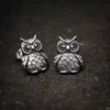 Khuyên tai bạc s925 Nami Space Cú Mèo ER0043