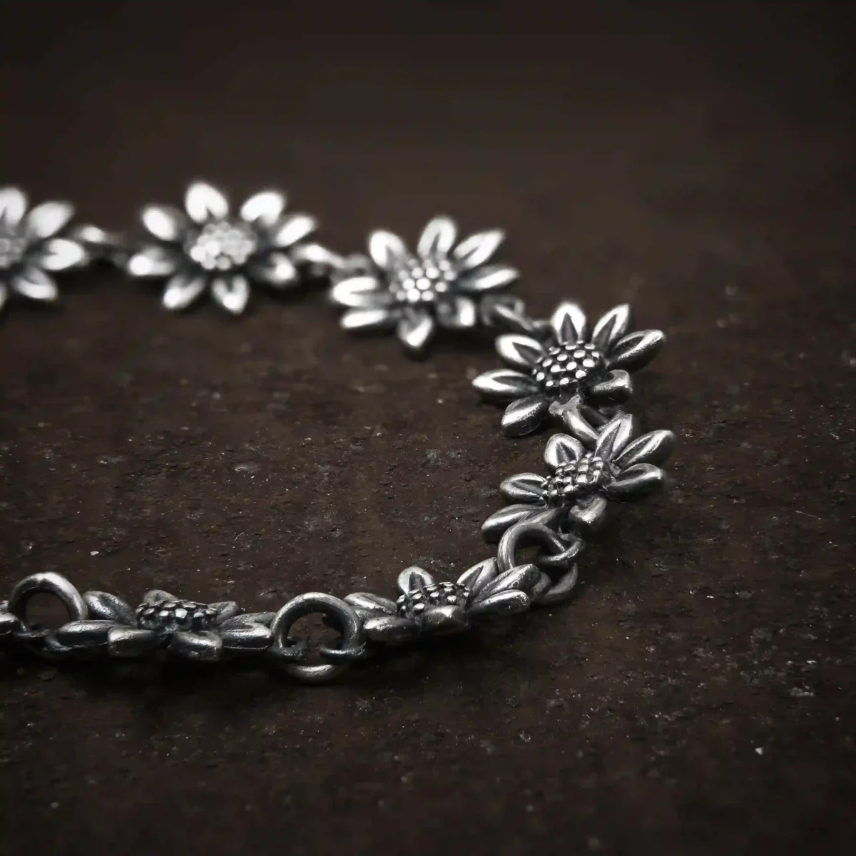 Alternative view of Vòng tay bạc s925 Nami Space Hướng Dương BC008