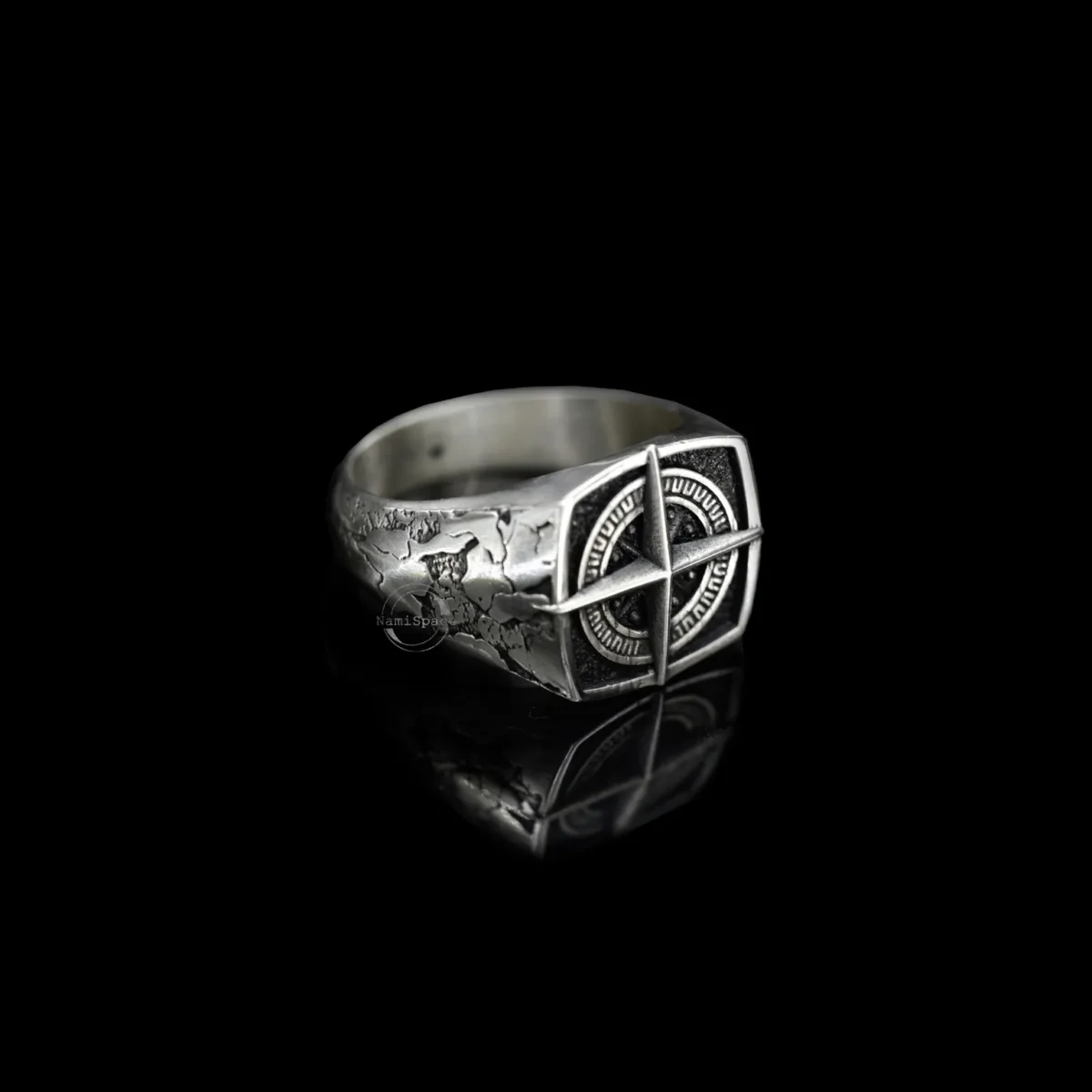 Alternative view of Nhẫn bạc s925 Nami Space La Bàn RS007