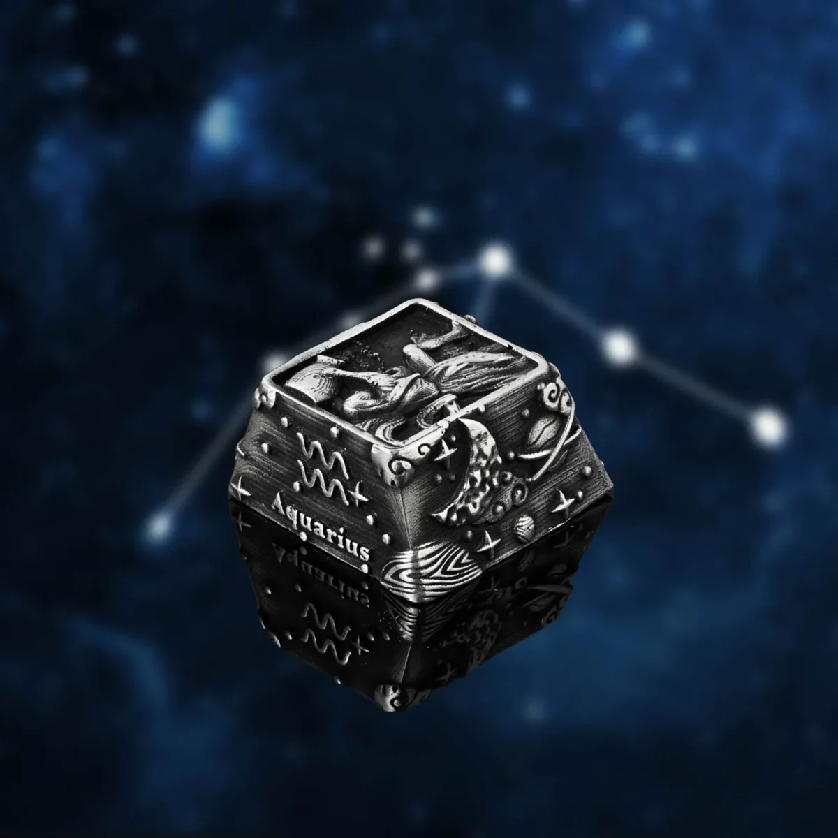 Alternative view of Keycap 1u bạc s925 Nami Space Bảo Bình KC088