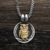 Mặt dây chuyền bạc s925 Nami Space Wise Owl MV008