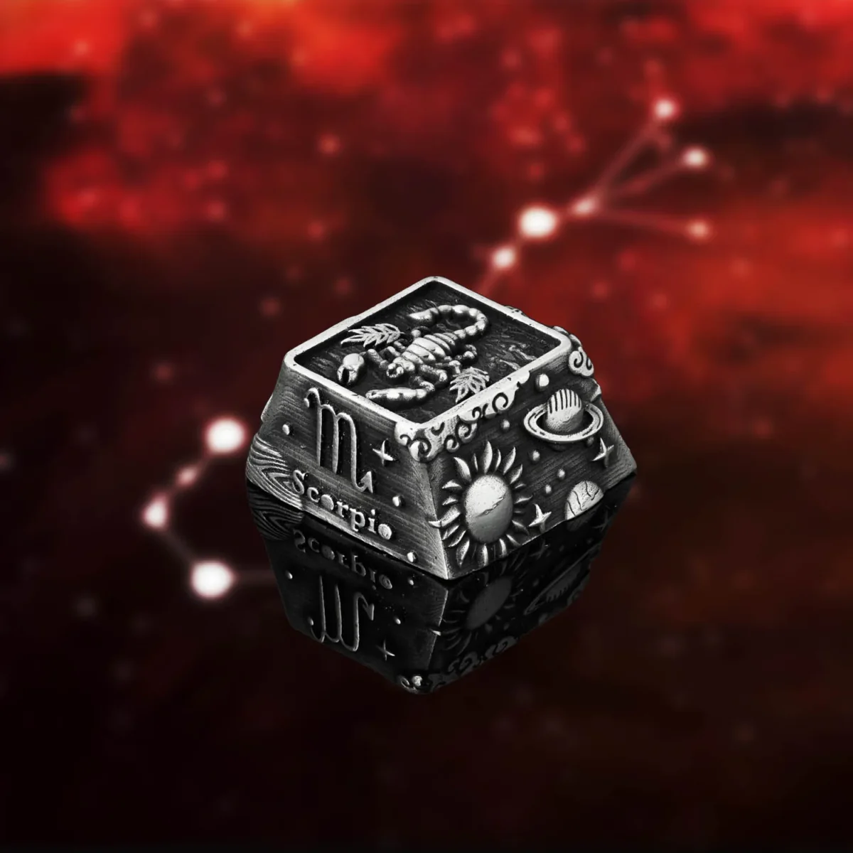 Alternative view of Keycap 1u bạc s925 Nami Space Bọ Cạp KC084