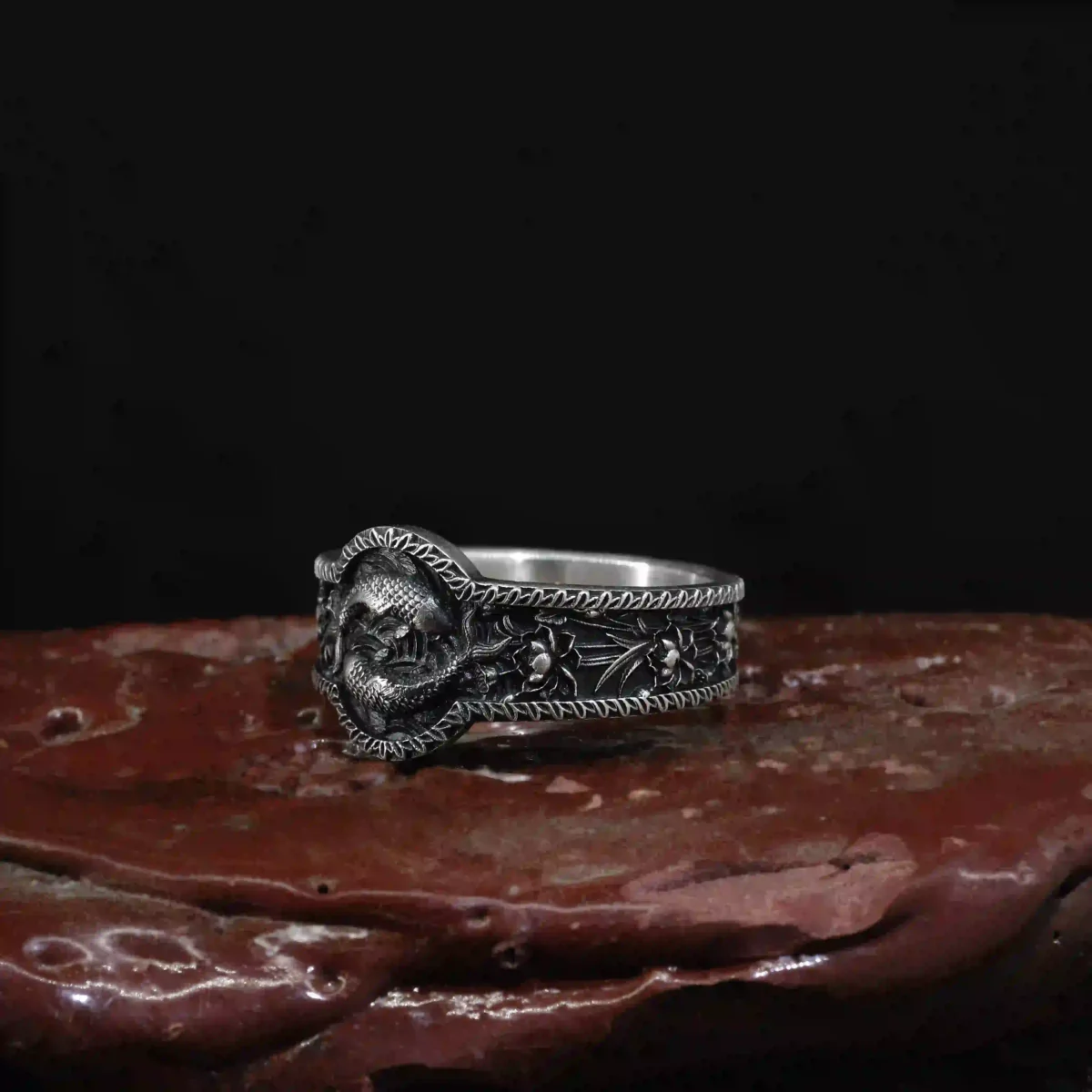 Alternative view of Nhẫn bạc s925 Nami Space Lưỡng Nghi RS055