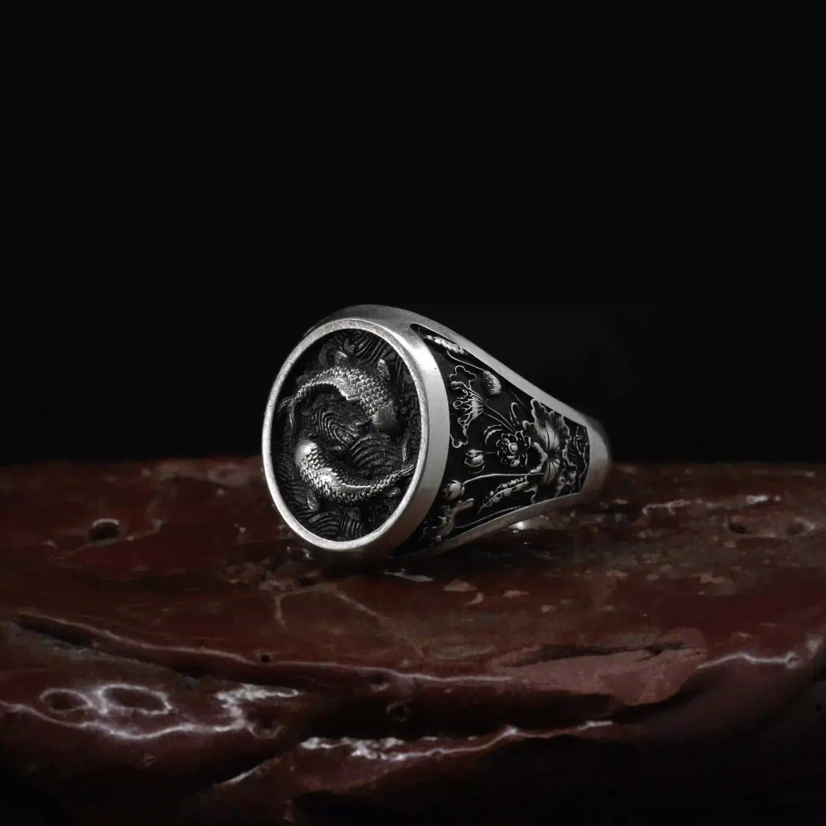 Alternative view of Nhẫn bạc s925 Nami Space Lưỡng Nghi Type II RS057