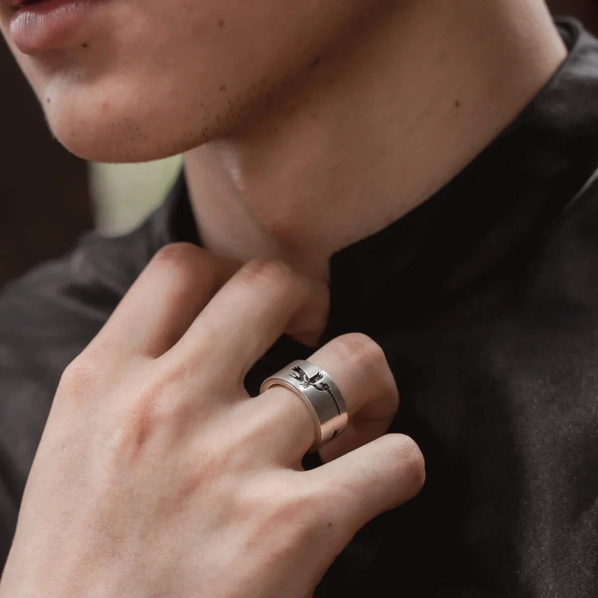 Alternative view of Nhẫn bạc 925 Nami Space Nhẫn Lạc Hồng RT051