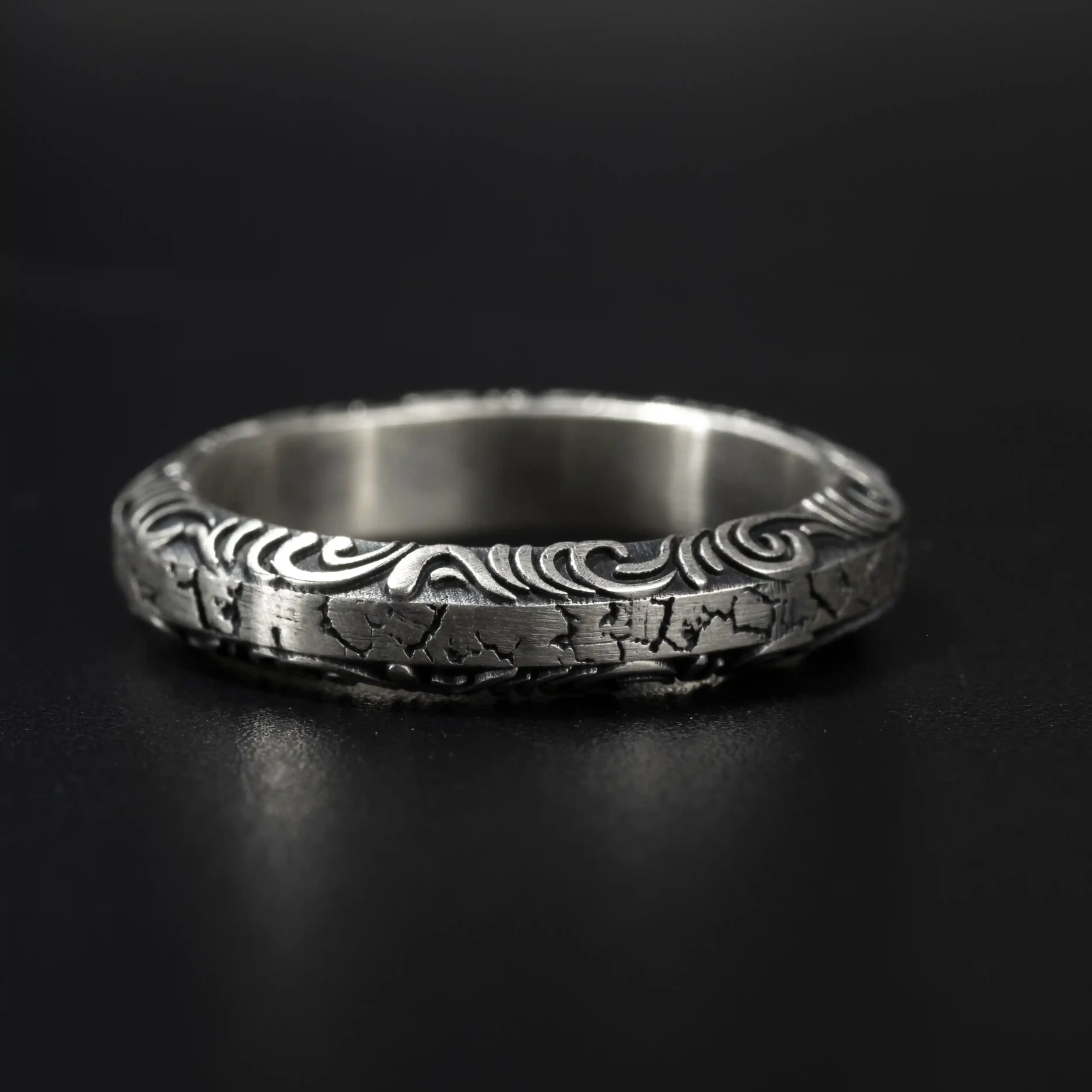 Nhẫn bạc s925 Nami Space Phong Vân Nổi RT044