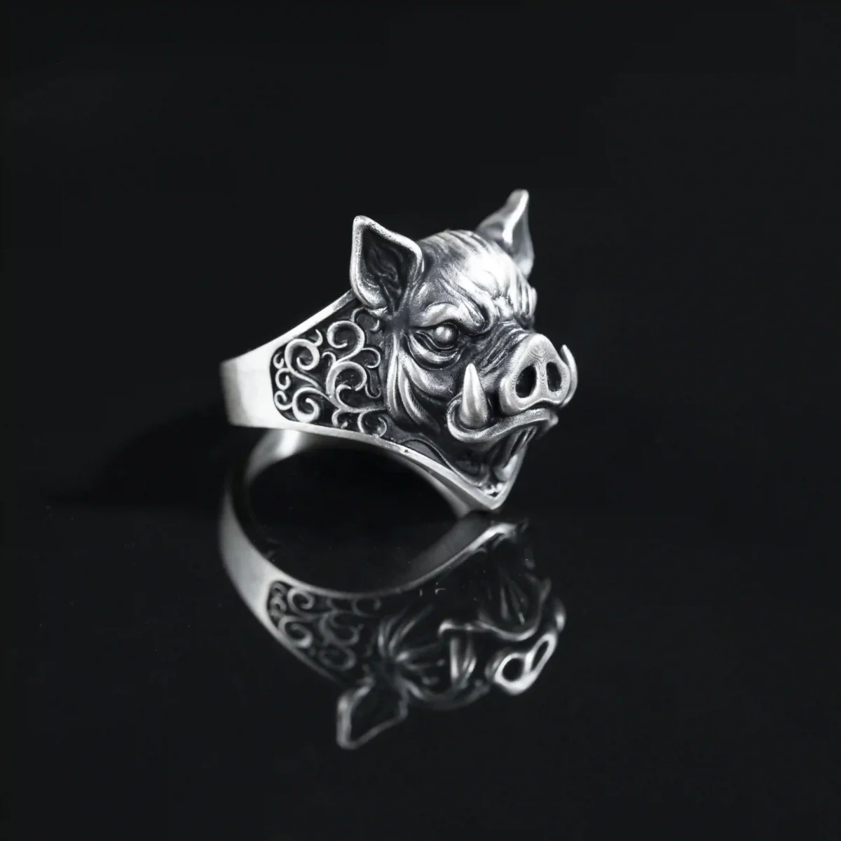 Alternative view of Nhẫn bạc s925 Nami Space RS064 Porcus Noctis