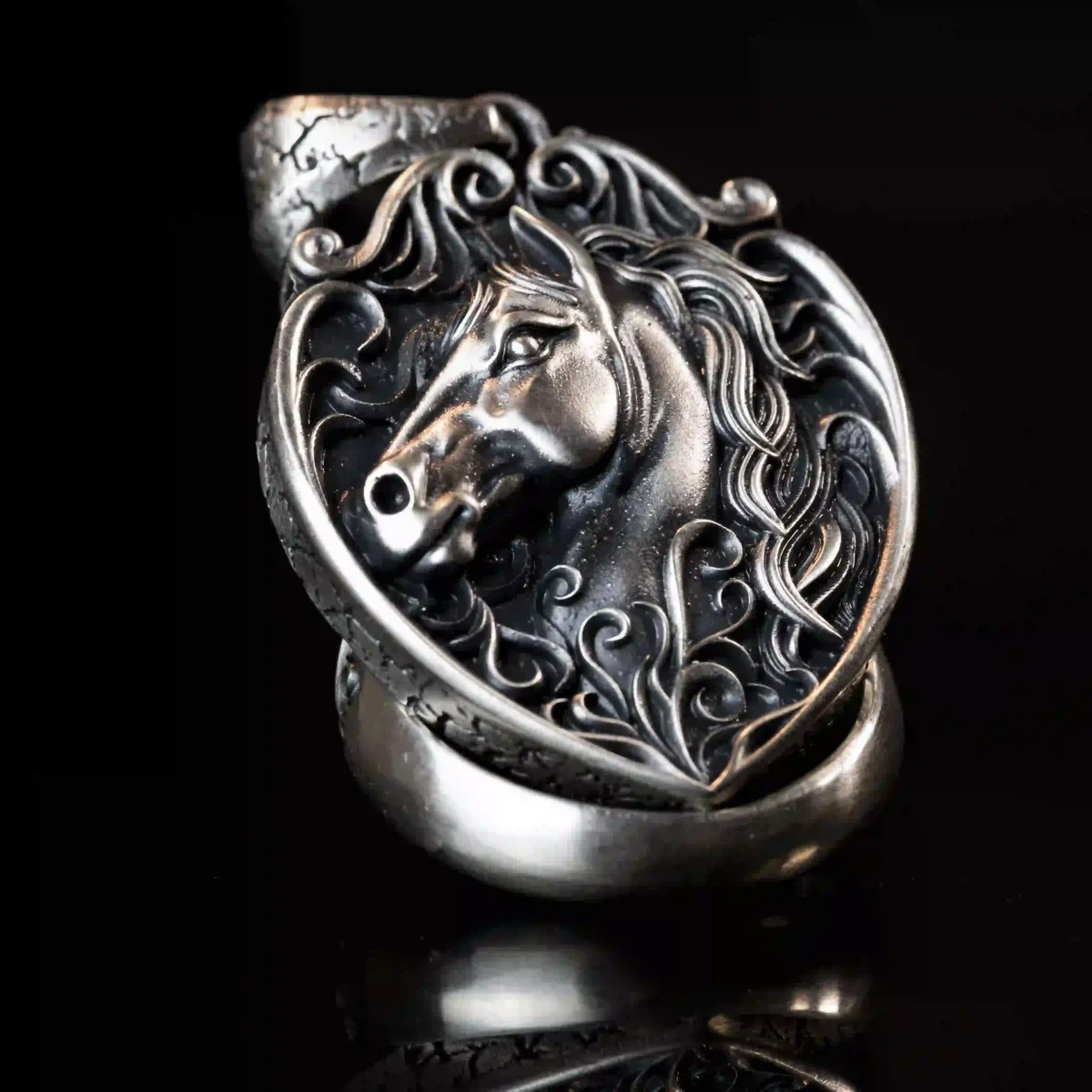 Alternative view of Mặt dây chuyền bạc s925 Nami Space MV024 Equus Noctis