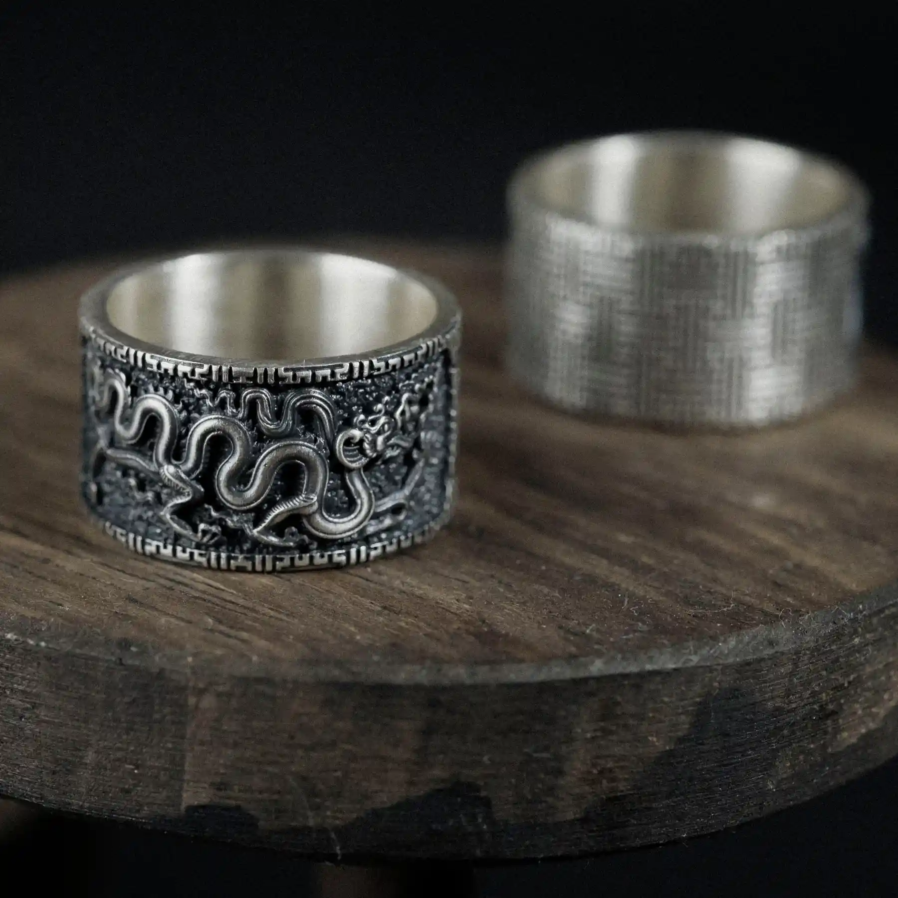 Nhẫn bạc s925 Nami Space RT057 Rồng Lý Long Không Vảy - Ảnh 3