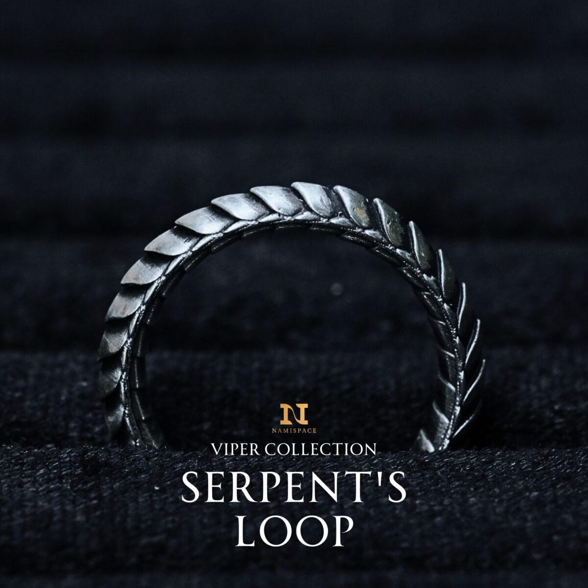 Nhẫn bạc s925 Nami Space Serpent's Loop RT043
