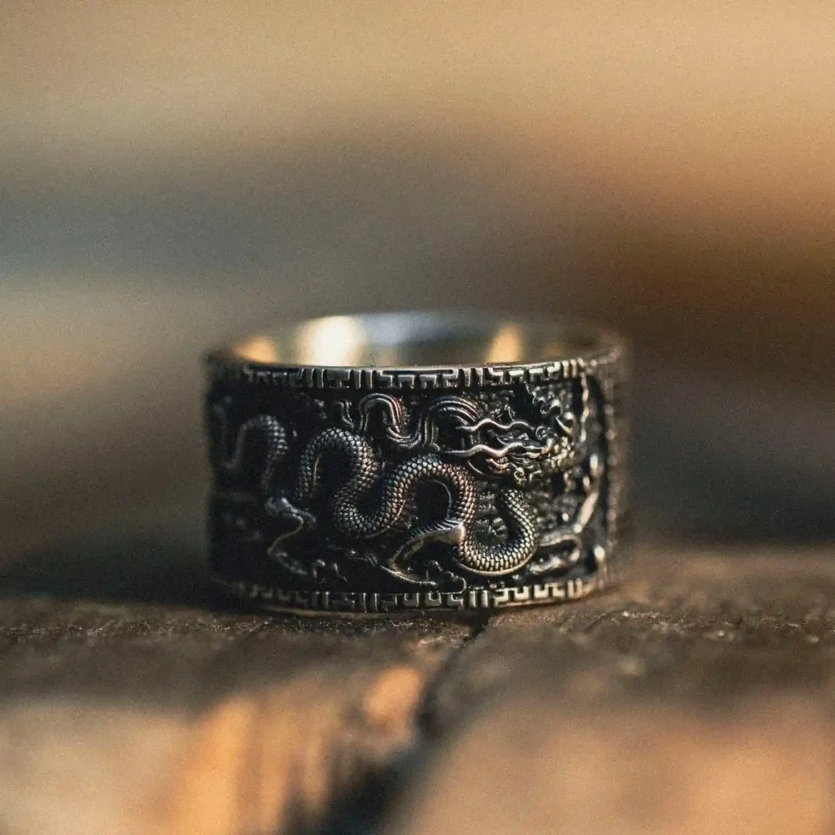 Nhẫn bạc s925 Nami Space RT056 Lý Long Có Vảy