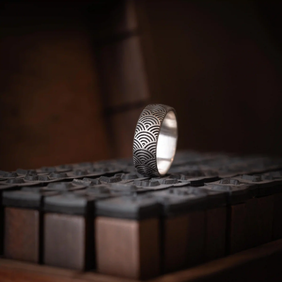 Alternative view of Nhẫn bạc s925 Nami Space Seigaiha RS049