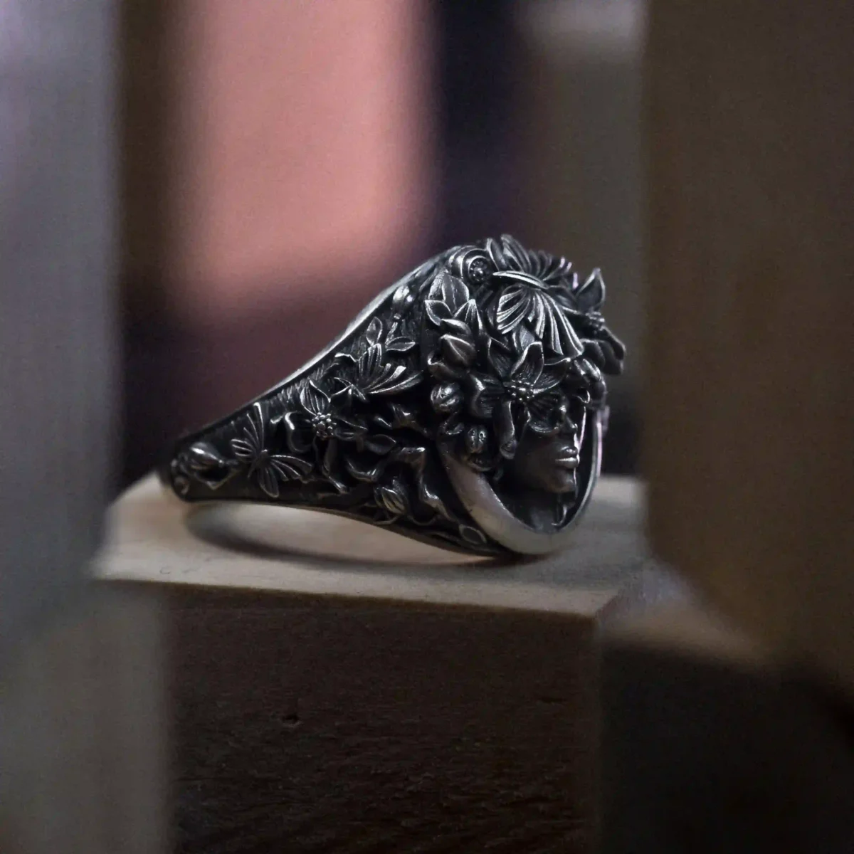 Alternative view of Nhẫn bạc s925 Nami Space Nature Goddess RT054