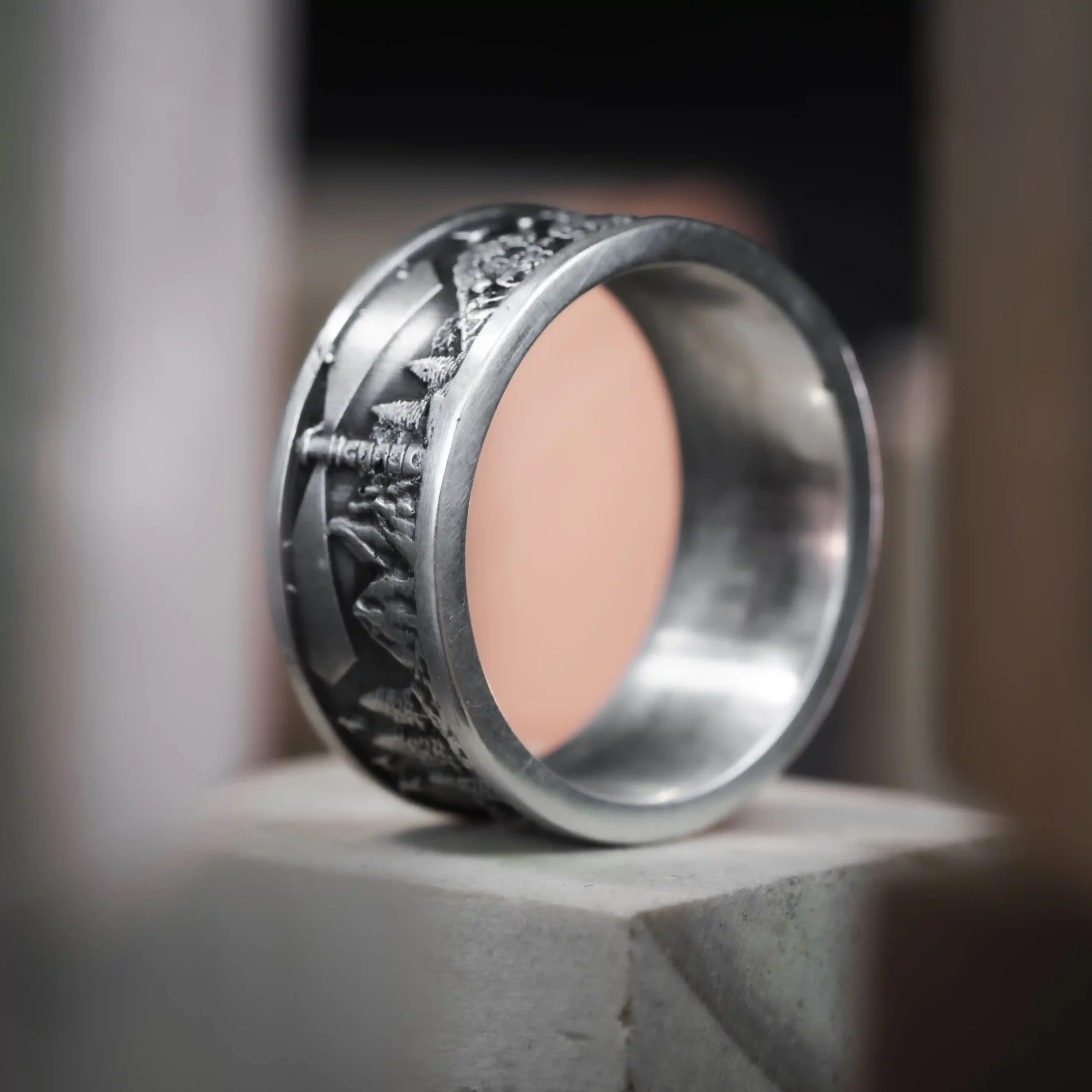 Nhẫn bạc s925 Nami Space Moonwave Ring RT053 - Ảnh 4