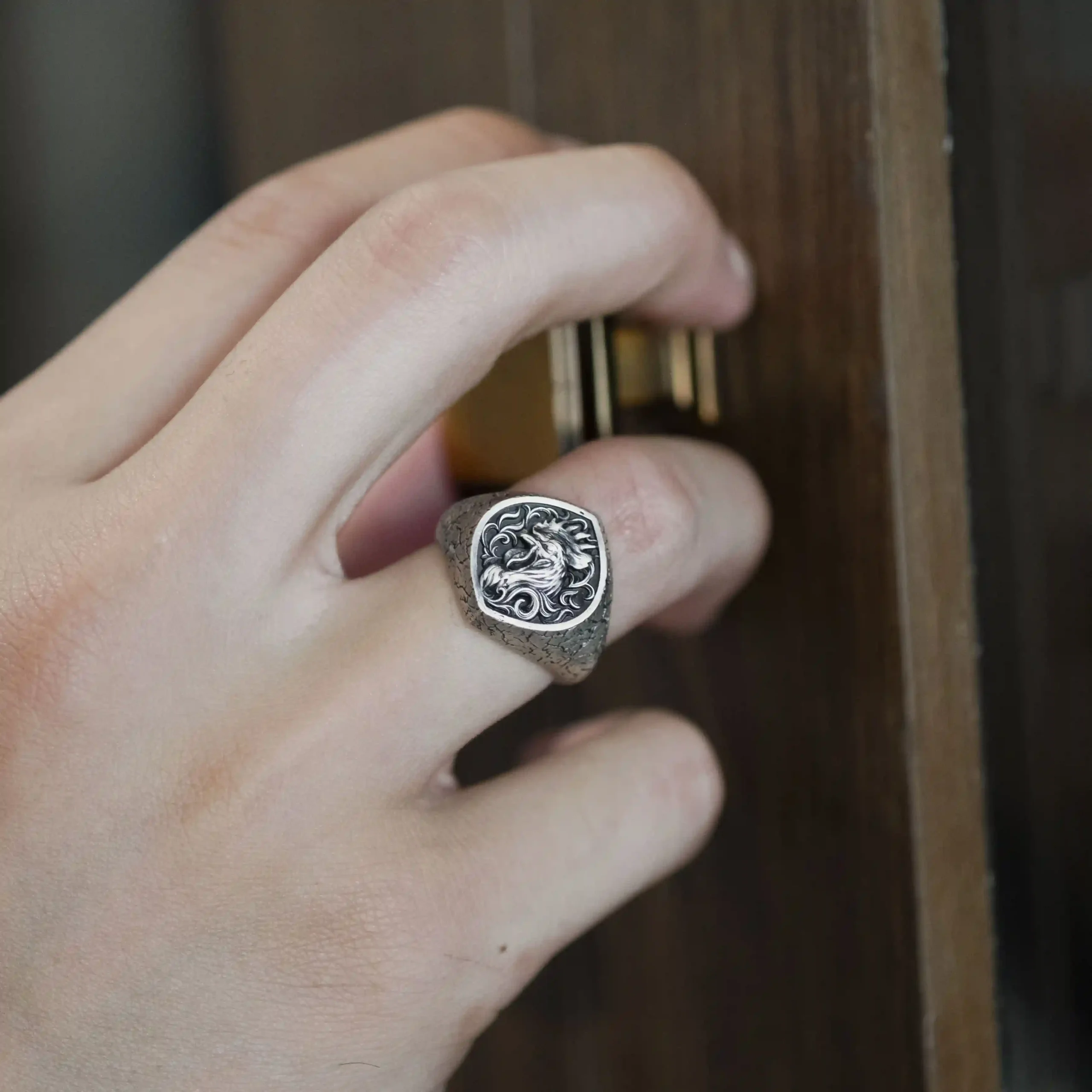 Nhẫn bạc s925 Nami Space Gallus Noctis RS067 - Ảnh 3