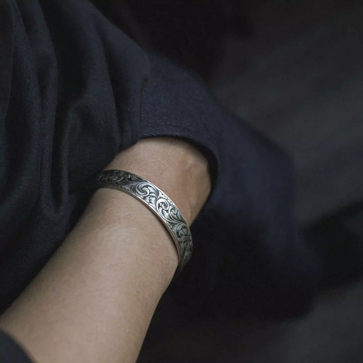 Alternative view of Kiềng Bạc 925 Nami Space Baroque B003