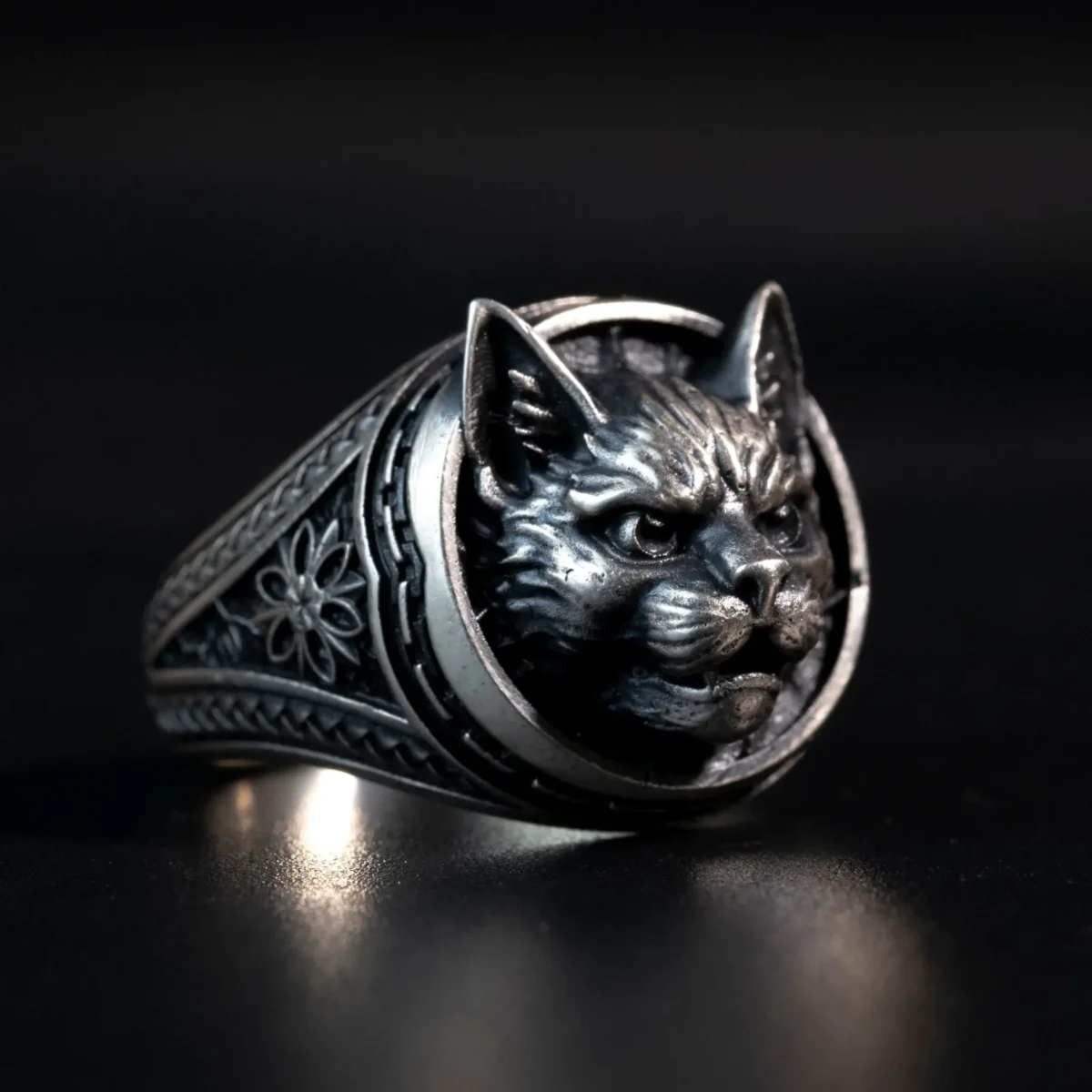 Nhẫn bạc s925 Nami Space Lynx Noctis RS070