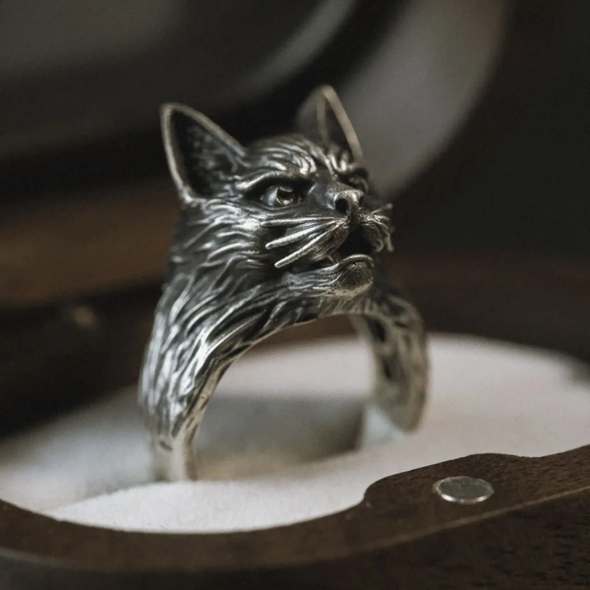 Nhẫn bạc s925 Nami Space Lynx Noctis Type II RS071