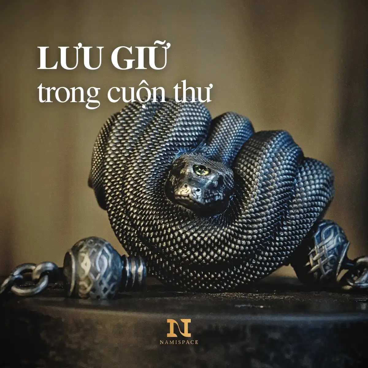 Alternative view of Mặt dây chuyền bạc s925 Nami Space Serpentis Elegance MV016