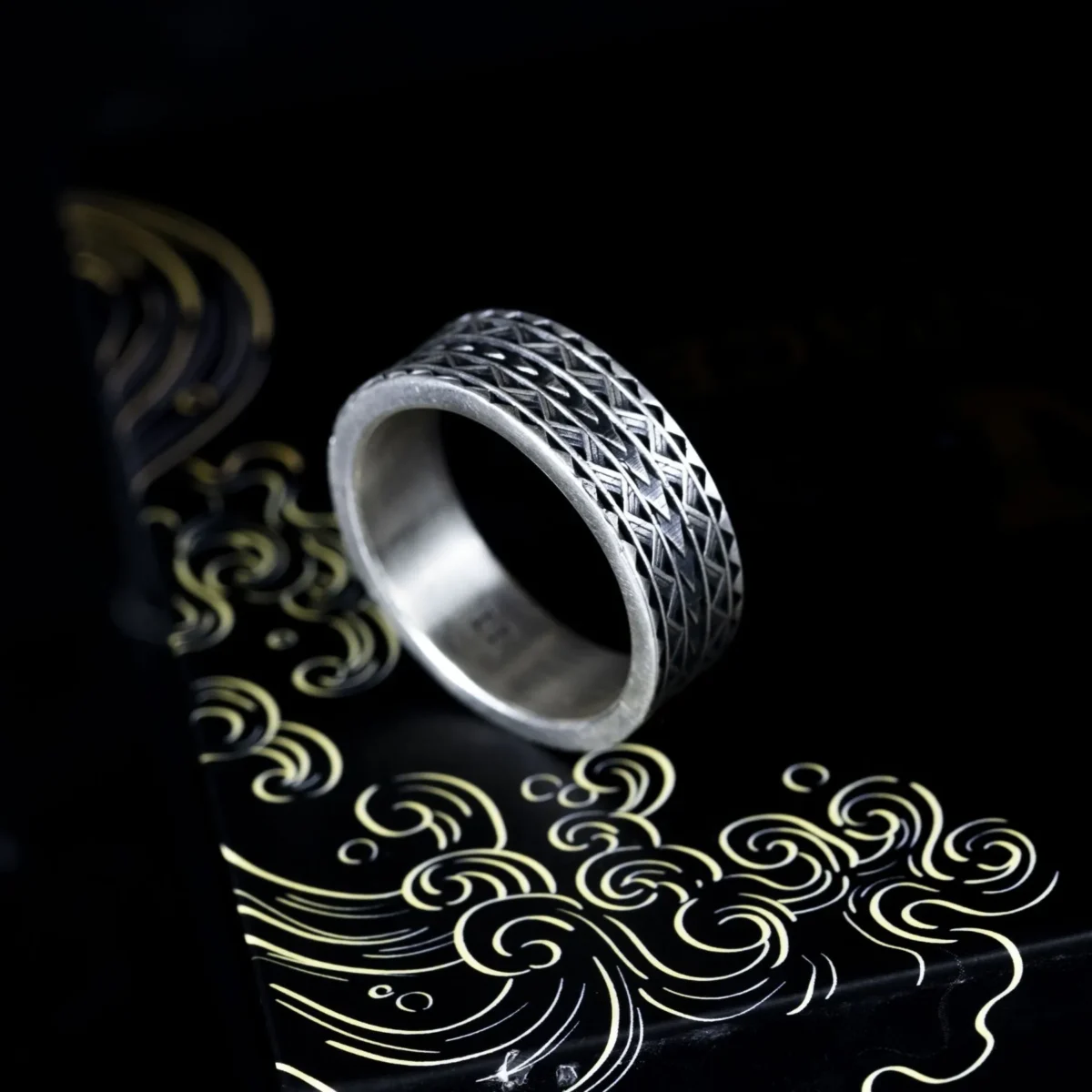 Alternative view of Nhẫn bạc s925 Nami Space Maori RT024