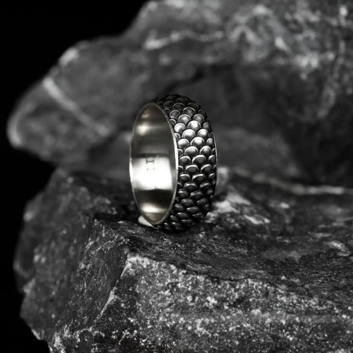 Nhẫn bạc s925 Nami Space Vảy Rồng RT015