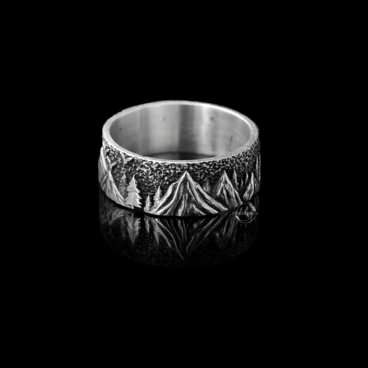 Alternative view of Nhẫn bạc s925 Nami Space Núi rừng RT040