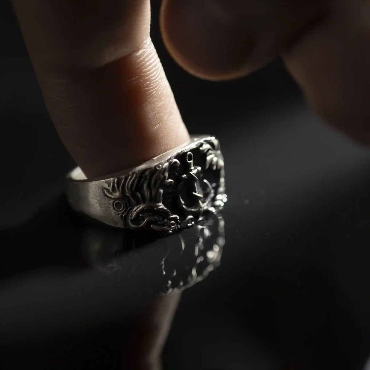 Alternative view of Nhẫn bạc s925 Nami Space Anker Noctis RS081