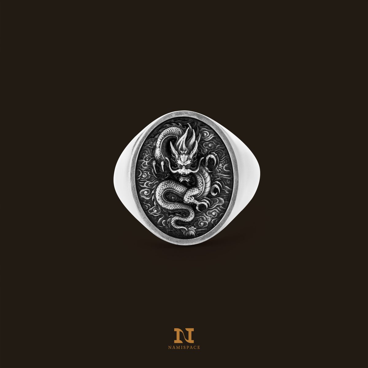 Nhẫn bạc s925 Nami Space RS092	Nhẫn Dragon Soul