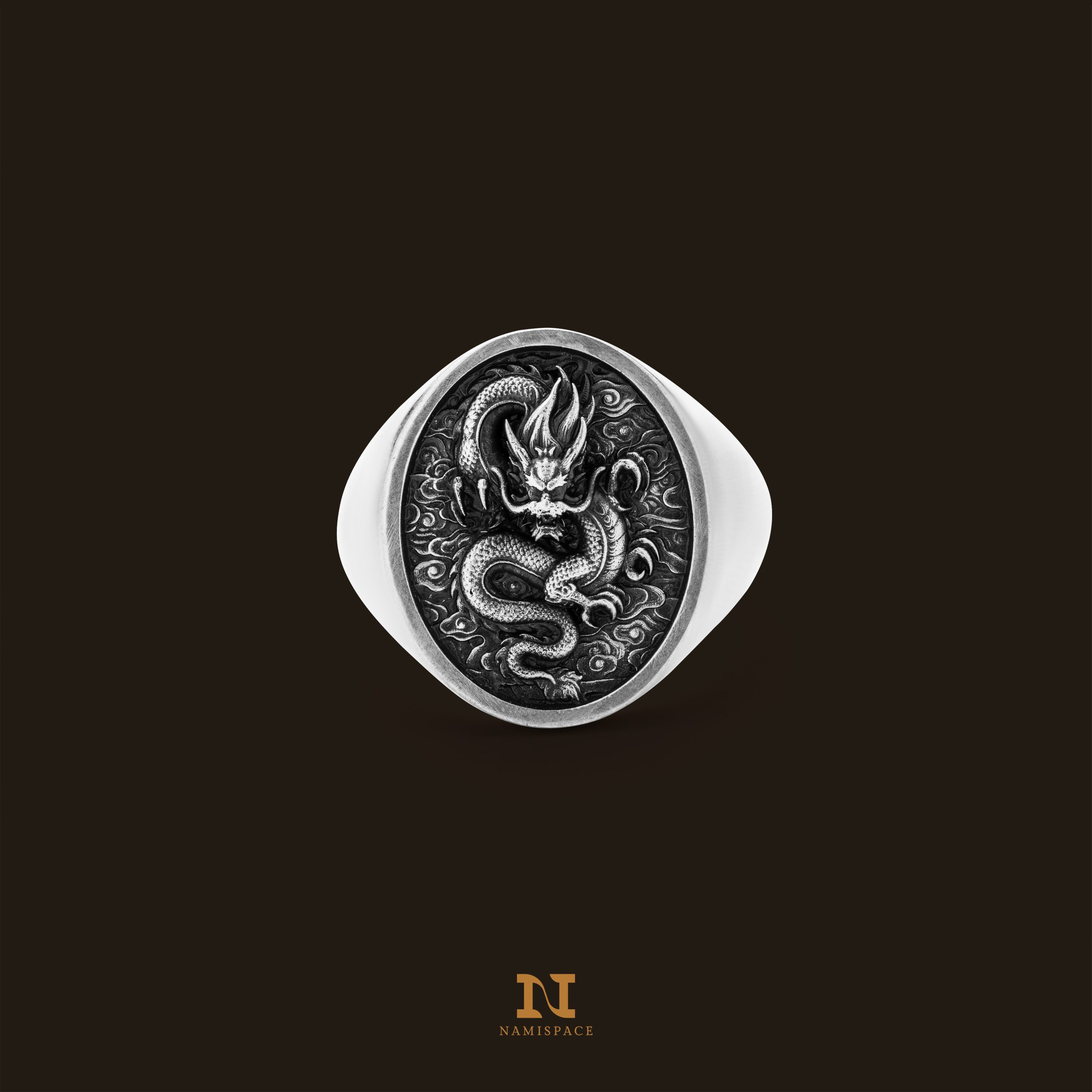 Nhẫn bạc s925 Nami Space RS092 Nhẫn Dragon Soul